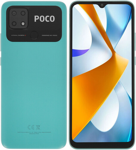 Купить 6.71" Смартфон POCO C40 64 ГБ бирюзовый в интернет-магазине DNS. Характеристики, цена POCO C40 | 5045823.