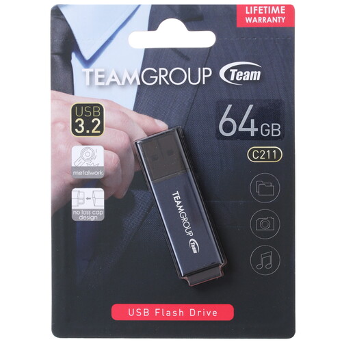 Купить Память USB Flash 64 ГБ Team Group C211 [TC211364GL01] в интернет-магазине DNS. Характеристики, цена Team Group C211 | 4851378.