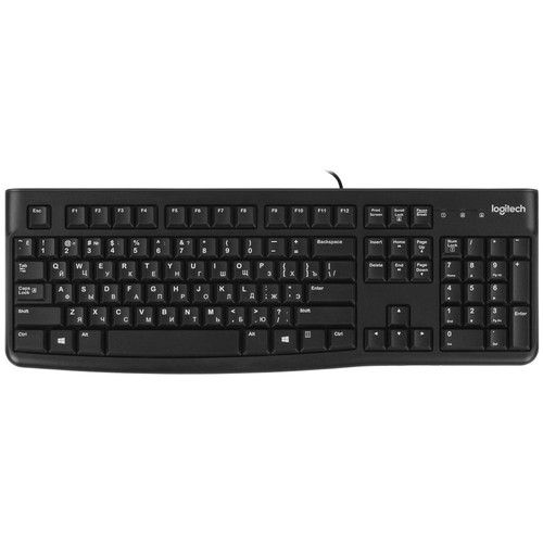 Купить Клавиатура  проводная Logitech K120 в интернет-магазине DNS. Характеристики, цена Logitech K120 | 5408442.