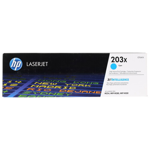 Купить Картридж лазерный HP 203X (CF541X) голубой, с чипом в интернет-магазине DNS. Характеристики, цена HP 203X (CF541X) | 1163542.