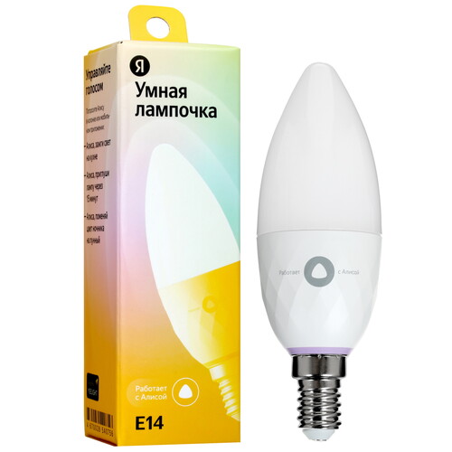 Купить Умная светодиодная лампа Яндекс YNDX-00017 RGB в интернет ...
