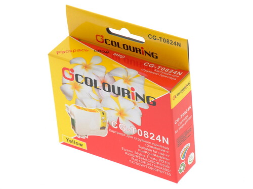 Купить Картридж Colouring CG-T0824 желтый в интернет-магазине DNS. Характеристики, цена Colouring CG-T0824 | 0102511.