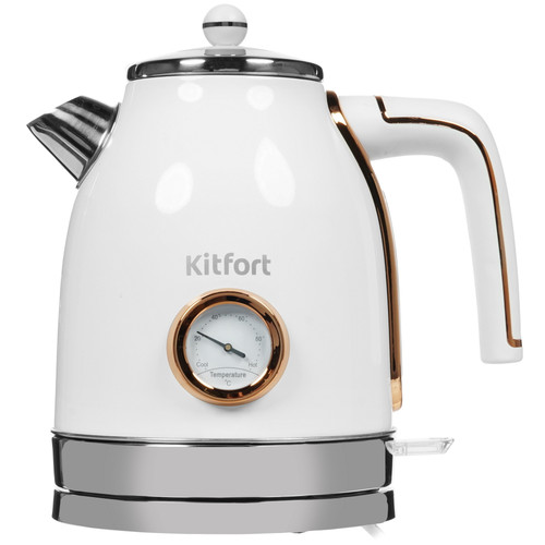 Купить Электрочайник Kitfort KT-6102-3 белый в интернет-магазине DNS. Характеристики, цена Kitfort KT-6102-3 | 8165221.