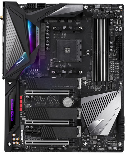 Купить Материнская плата GIGABYTE X570 AORUS MASTER в интернет-магазине DNS. Характеристики, цена GIGABYTE X570 AORUS MASTER | 1378288.