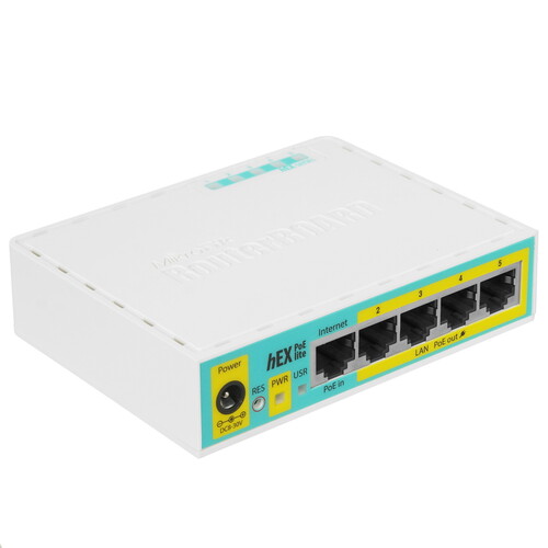 Купить Маршрутизатор Mikrotik hEX PoE lite в интернет-магазине DNS. Характеристики, цена Mikrotik hEX PoE lite | 1045781.