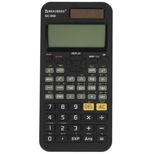 Купить Калькулятор инженерный Brauberg SC-850 в интернет-магазине DNS. Характеристики, цена Brauberg SC-850 | 4803783.