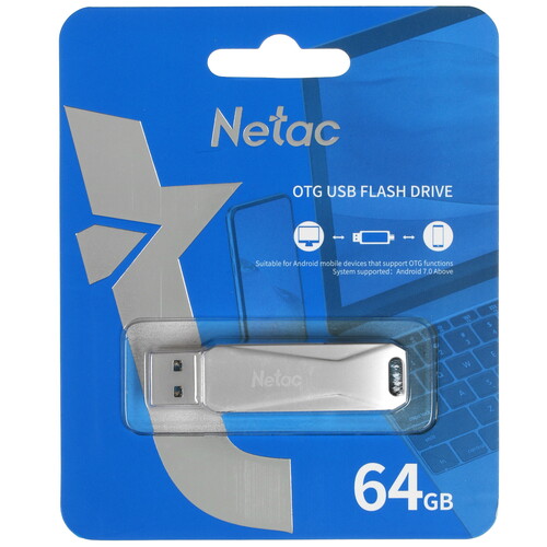 Купить Память OTG USB Flash 64 ГБ Netac U782C [NT03U782C-064G-30PN] в интернет-магазине DNS. Характеристики, цена Netac U782C | 5067429.