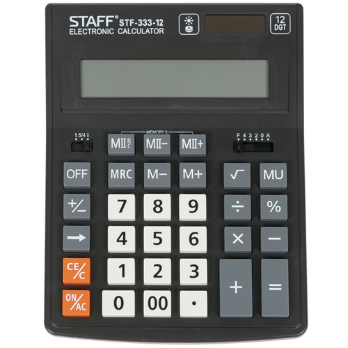 Купить Калькулятор STAFF PLUS STF-333 в интернет-магазине DNS. Характеристики, цена STAFF PLUS STF-333 | 1281082.