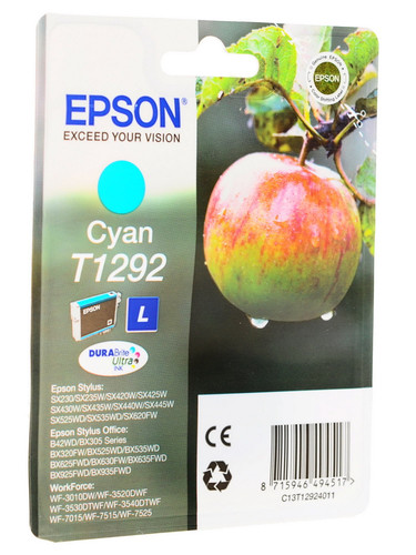 Купить Картридж Epson T1292 L голубой в интернет-магазине DNS. Характеристики, цена Epson T1292 L | 0126048.