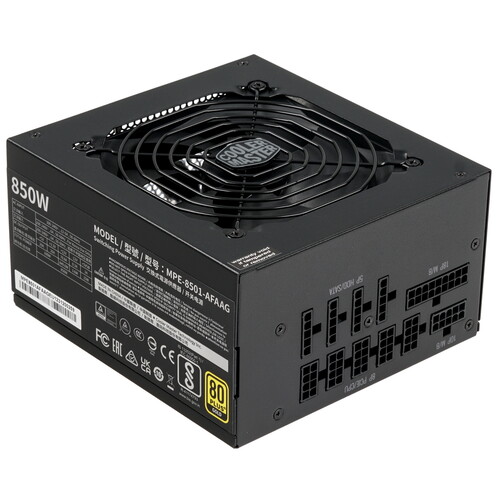 Купить Блок питания Cooler Master MWE GOLD 850 - V2 Full Modular [MPE-8501-AFAAG] черный в интернет-магазине DNS. Характеристики, цена Cooler Master MWE GOLD 850 - V2 Full Modular | 4707228.
