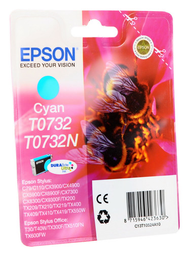 Купить Картридж Epson T0732 голубой в интернет-магазине DNS. Характеристики, цена Epson T0732 | 0010546.