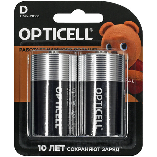 Купить Батарейка Opticell D (LR20/R20/ER34615) в интернет-магазине DNS. Характеристики, цена Opticell | 5434076.