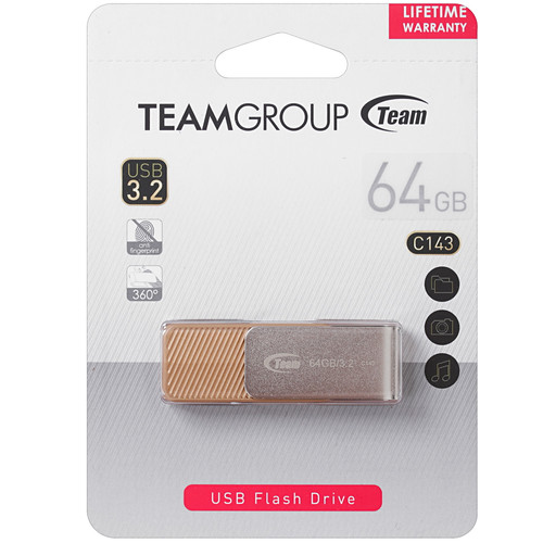 Купить Память USB Flash 64 ГБ Team Group C143 [TC143364GN01] в интернет-магазине DNS. Характеристики, цена Team Group C143 | 4851380.
