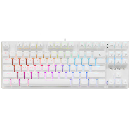 Купить Клавиатура проводная ZET GAMING Gladius [ZG-S9-G87LRed-PBT-W] в ...