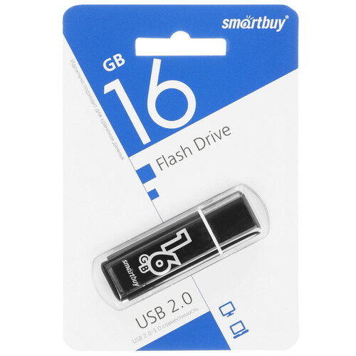 Купить Память USB Flash 16 ГБ Smartbuy Glossy [SB16GBGS-K] в интернет-магазине DNS. Характеристики, цена Smartbuy Glossy | 5446903.