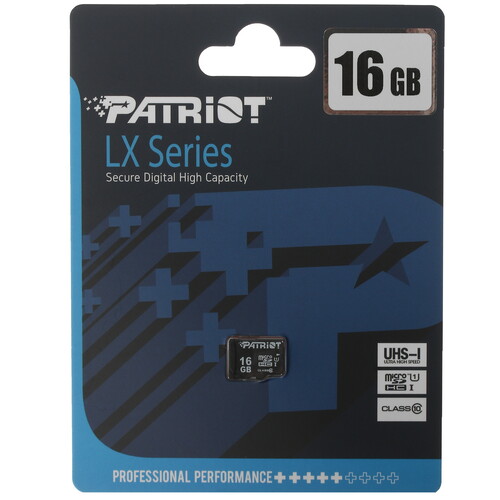 Купить Карта памяти Patriot LX microSDHC 16 ГБ [PSF16GMDC10] в интернет-магазине DNS. Характеристики, цена  | 5077710.