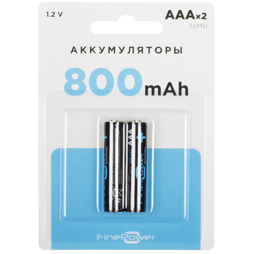 Купить Аккумулятор Finepower AAA 800 мА*ч в интернет-магазине DNS. Характеристики, цена Finepower AAA | 5410536.