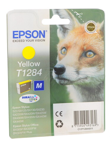 Купить Картридж Epson T1284 M желтый в интернет-магазине DNS. Характеристики, цена Epson T1284 M | 0122576.