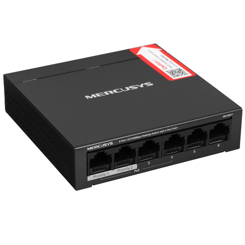 Купить Коммутатор Mercusys MS106LP в интернет-магазине DNS. Характеристики, цена Mercusys MS106LP | 5416672.