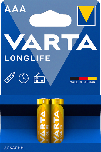 Купить Батарейка Varta LongLife AAA (LR03/FR03) в интернет-магазине DNS. Характеристики, цена Varta LongLife | 4743340.