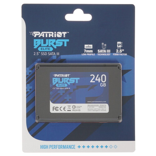 Купить 240 ГБ 2.5" SATA накопитель Patriot Burst Elite [PBE240GS25SSDR] в интернет-магазине DNS. Характеристики, цена Patriot Burst Elite | 4746779.