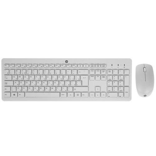Купить Клавиатура+мышь беспроводная   HP 230 белый в интернет-магазине DNS. Характеристики, цена HP 230 | 4872943.