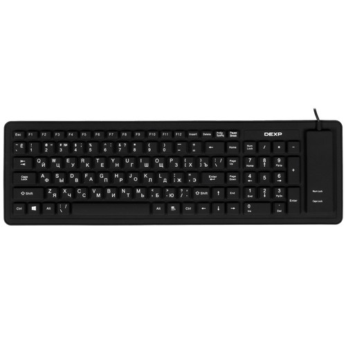 Купить Клавиатура  проводная DEXP KB-103 цвет черный в интернет-магазине DNS. Характеристики, цена DEXP KB-103 | 5098659.
