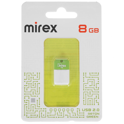 Купить Память USB Flash Mirex ARTON  [2.0, 8 Gb, пластик, зеленый] в интернет-магазине DNS. Характеристики, цена Mirex ARTON | 5043512.