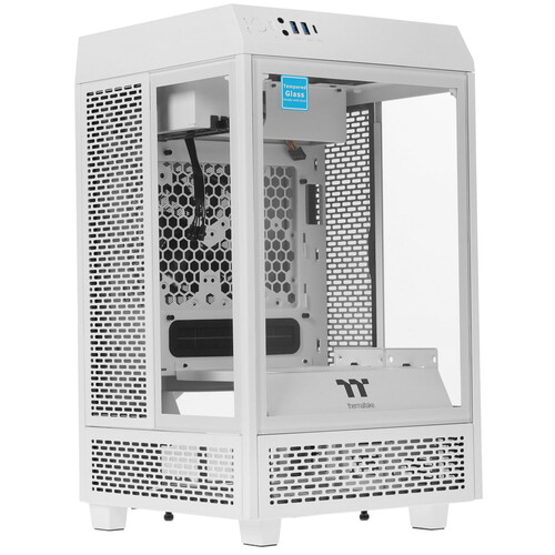 Купить Корпус Thermaltake The Tower 100 Snow [CA-1R3-00S6WN-00] белый в интернет-магазине DNS. Характеристики, цена Thermaltake The Tower 100 Snow | 4745582.