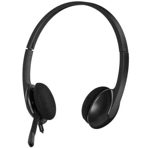 Купить Проводные наушники Logitech H340  черный 2016 в интернет-магазине DNS. Характеристики, цена Logitech H340 | 5070095.