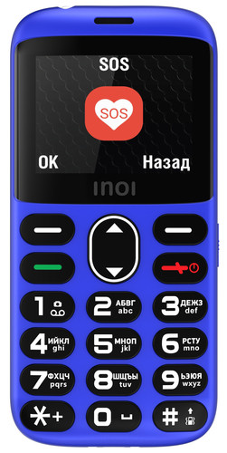 Купить Сотовый телефон INOI 118B синий в интернет-магазине DNS. Характеристики, цена INOI 118B | 5353832.