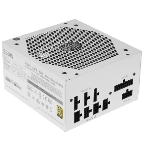 Купить Блок питания Cooler Master V550 GOLD - V2 (White Edition) [MPY-550V-AGBAG] белый в интернет-магазине DNS. Характеристики, цена Cooler Master V550 GOLD - V2 (White Edition) | 4705662.