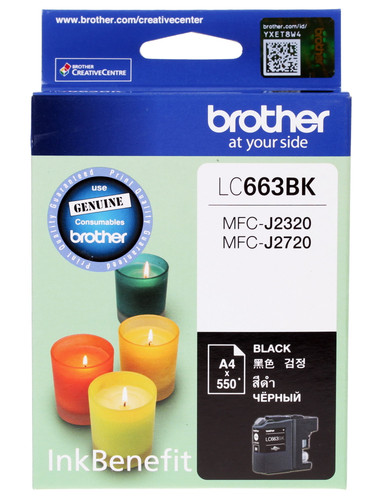 Купить Картридж Brother LC-663BK черный в интернет-магазине DNS. Характеристики, цена Brother LC-663BK | 1023612.