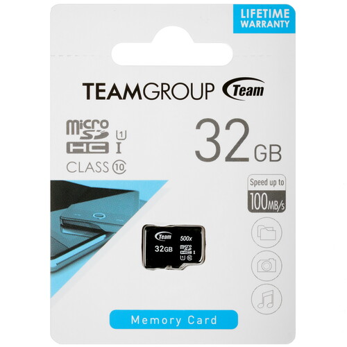 Купить Карта памяти TEAMGROUP Micro microSDHC 32 ГБ [TUSDH32GCL10U02] в интернет-магазине DNS. Характеристики, цена  | 5006894.