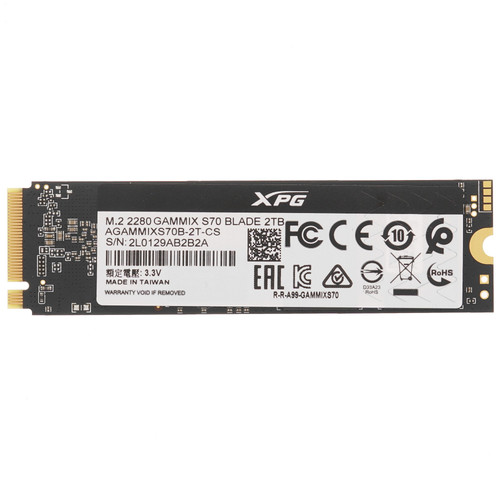 Купить 2000 ГБ M.2 NVMe накопитель ADATA XPG BLADE S70 [AGAMMIXS70B-2T-CS] в интернет-магазине DNS. Характеристики, цена ADATA XPG BLADE S70 | 4792819.