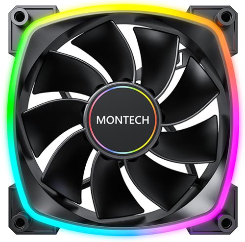 Купить Реверсный вентилятор Montech RX 140 PWM  черный в интернет-магазине DNS. Характеристики, цена Montech RX 140 PWM | 5433919.