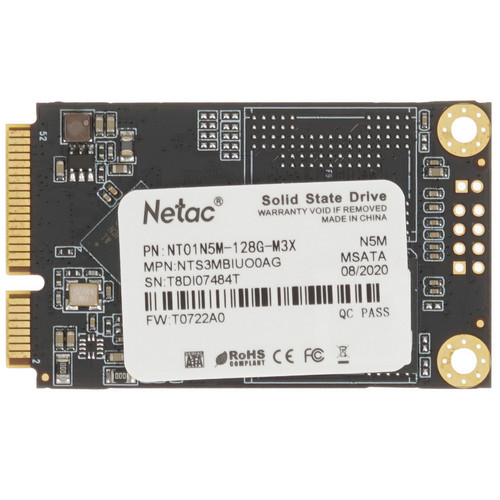 Купить 128 ГБ MSATA накопитель Netac N5M [NT01N5M-128G-M3X] в интернет-магазине DNS. Характеристики, цена Netac N5M | 4715967.