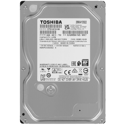 Купить 1 ТБ Жесткий диск Toshiba DT01 [DT01ACA100] в интернет магазине ...