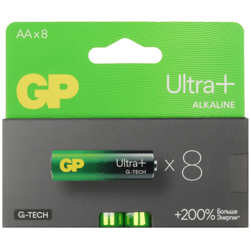 Купить Батарейка GP Ultra+G-TECH AA (LR6/ER14505/FR6/R6P) в интернет-магазине DNS. Характеристики, цена GP Ultra+G-TECH | 5443582.