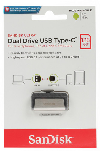 Купить Память OTG USB Flash 128 ГБ SanDisk Ultra Dual [SDDDC2-128G-G46] в интернет-магазине DNS. Характеристики, цена SanDisk Ultra Dual | 1117097.