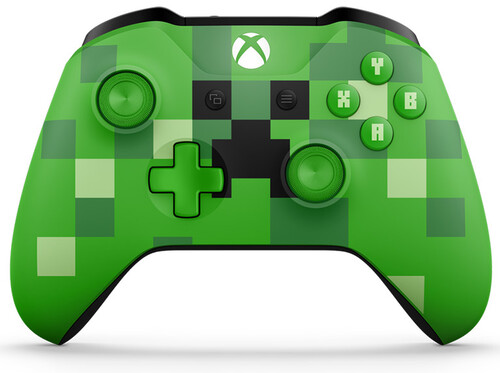 Купить Геймпад беспроводной Microsoft Xbox ONE MINECRAFT Creeper  [для XboxONE/PC, microUSB, вибрация, цвет зеленый] в интернет-магазине DNS. Характеристики, цена  | 1173040.