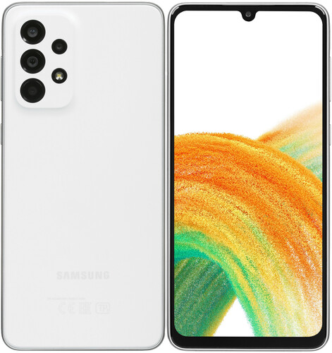 Купить 6.4'' Смартфон Samsung   Galaxy A33 6/128Gb  белый [5G/NFC/Cam48+8+2+2Mpx5000mAh] в интернет-магазине DNS. Характеристики, цена Samsung Galaxy A33 5G | 4900742.