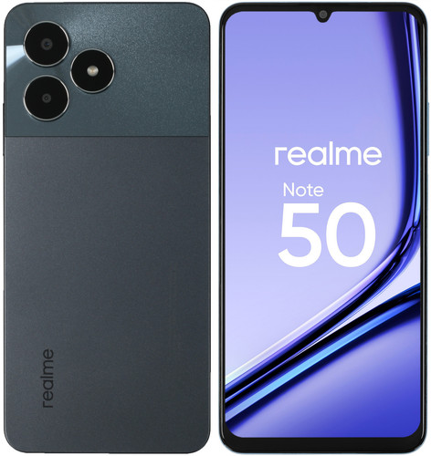 Купить 6.74" Смартфон realme Note 50 128 ГБ черный в интернет-магазине DNS. Характеристики, цена realme Note 50 | 5445241.