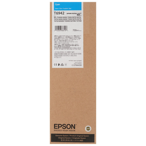 Купить Картридж Epson T6942 голубой в интернет-магазине DNS. Характеристики, цена Epson T6942 | 7974995.