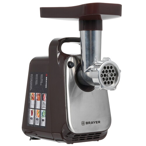 Купить Мясорубка электрическая BRAYER BR1601 коричневый в интернет-магазине DNS. Характеристики, цена BRAYER BR1601 | 5301753.