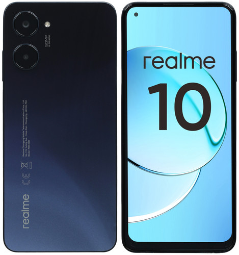 Купить 6.4" Смартфон realme 10 128 ГБ черный в интернет-магазине DNS. Характеристики, цена realme 10 | 5079498.