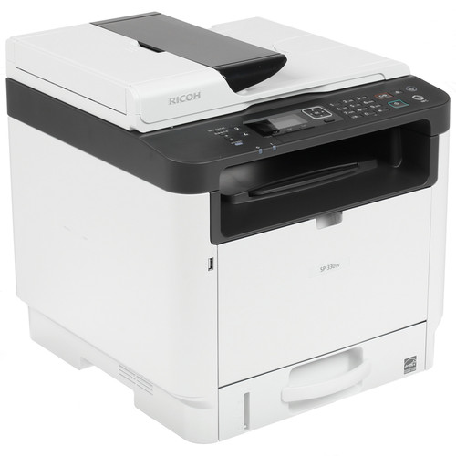 Купить МФУ Ricoh SP 330SN (Принтер/Сканер/Копир: A4 32ppm 256Mb LAN USB) в интернет-магазине DNS. Характеристики, цена  | 1390933.