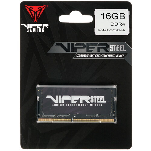 Купить Оперативная память SODIMM Patriot Viper Steel [PVS416G266C8S] 16 ГБ в интернет-магазине DNS. Характеристики, цена Patriot Viper Steel | 1639883.