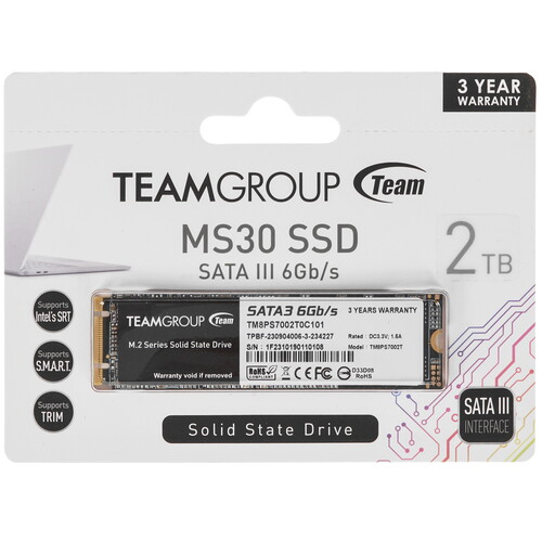 Купить 2000 ГБ M.2 SATA накопитель TEAMGROUP MS30 [TM8PS7002T0C101] в интернет-магазине DNS. Характеристики, цена TEAMGROUP MS30 | 4875944.
