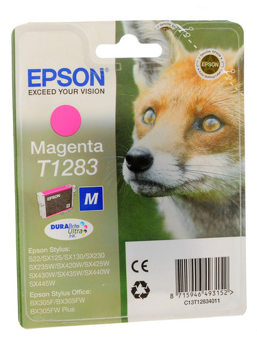 Купить Картридж Epson T1283 M пурпурный в интернет-магазине DNS. Характеристики, цена Epson T1283 M | 0122575.